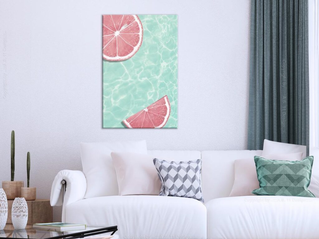 Schilderij - Refreshing Deep (1 Part) Vertical