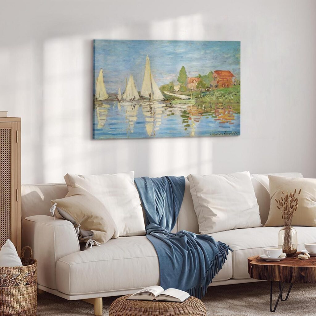 Schilderij - Regatta in Argenteuil - Afbeelding 2