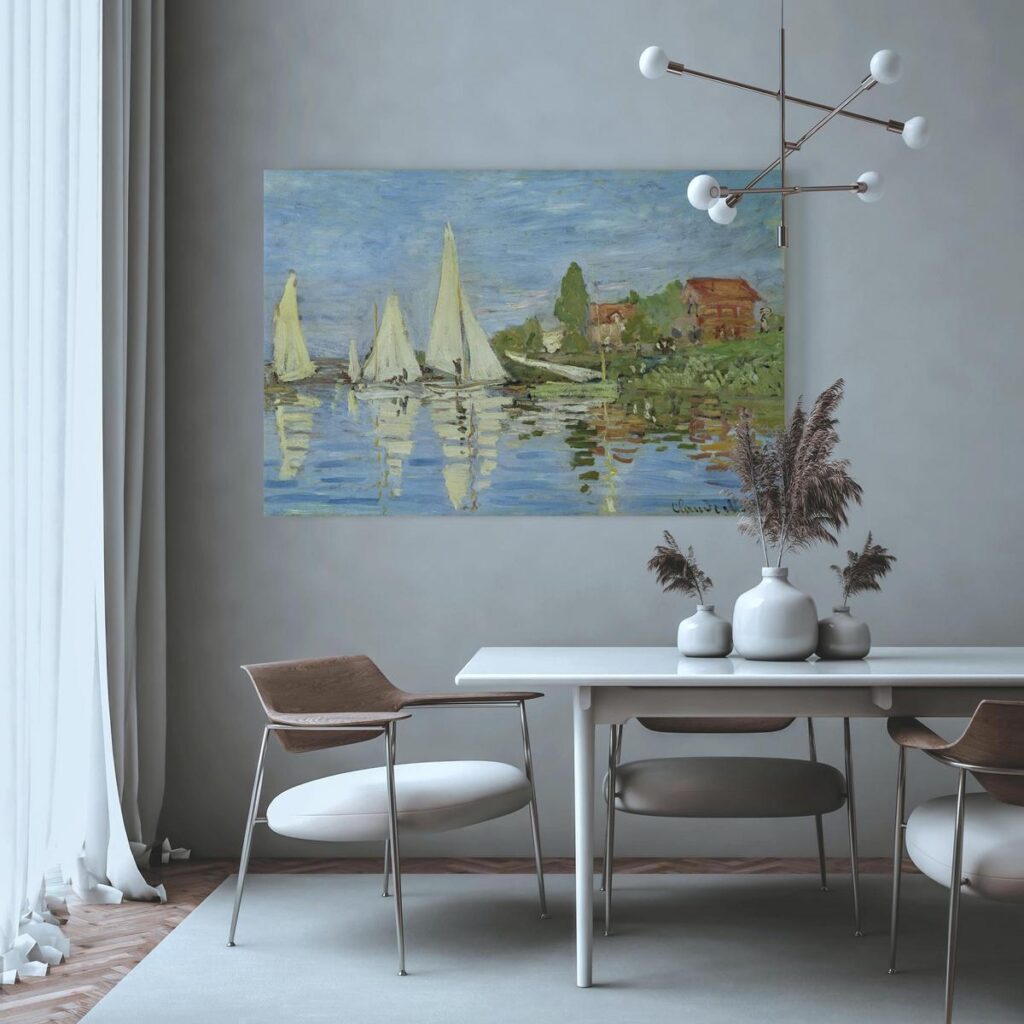 Schilderij - Regatta in Argenteuil - Afbeelding 3