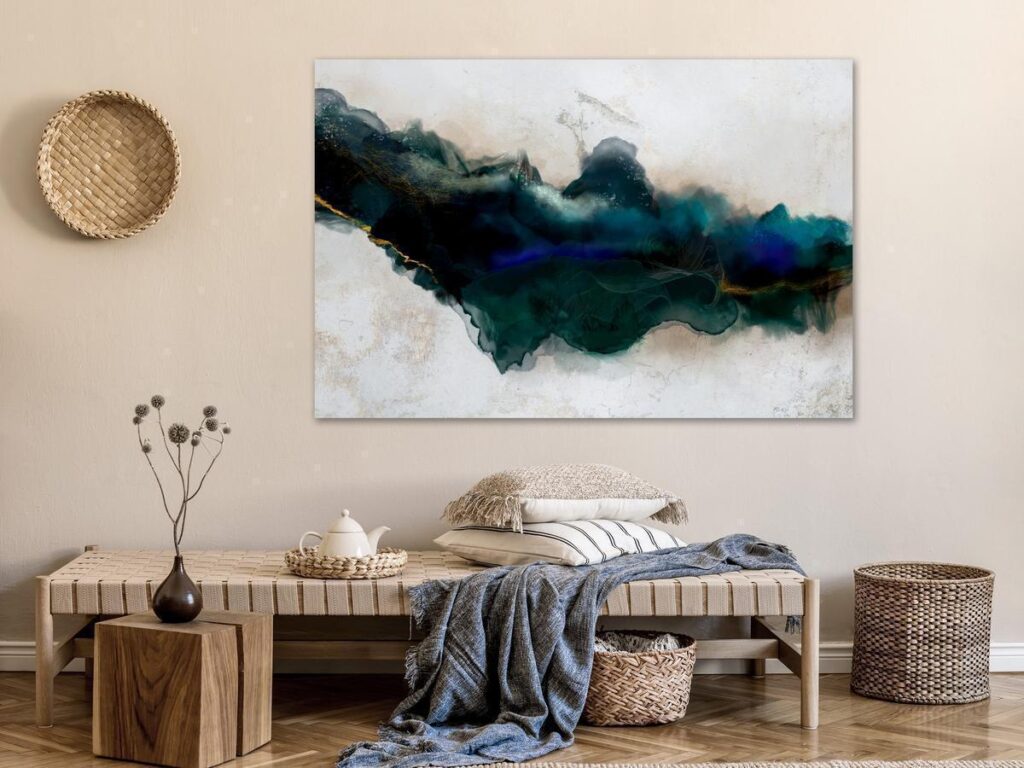 Schilderij - Rift of Blue (1 Part) Wide - Afbeelding 2