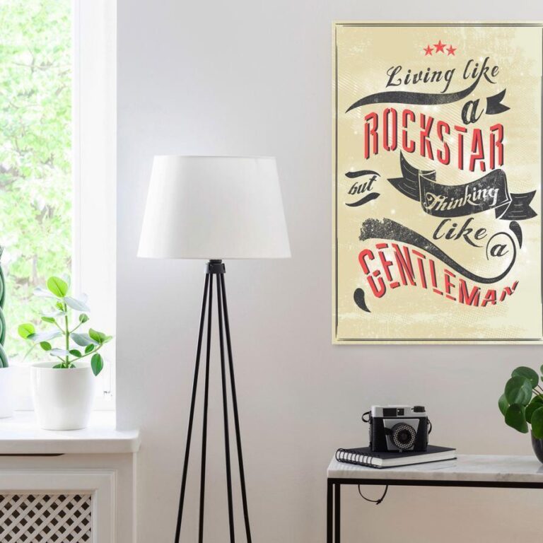 Schilderij - Rockstar (1 Part) Vertical