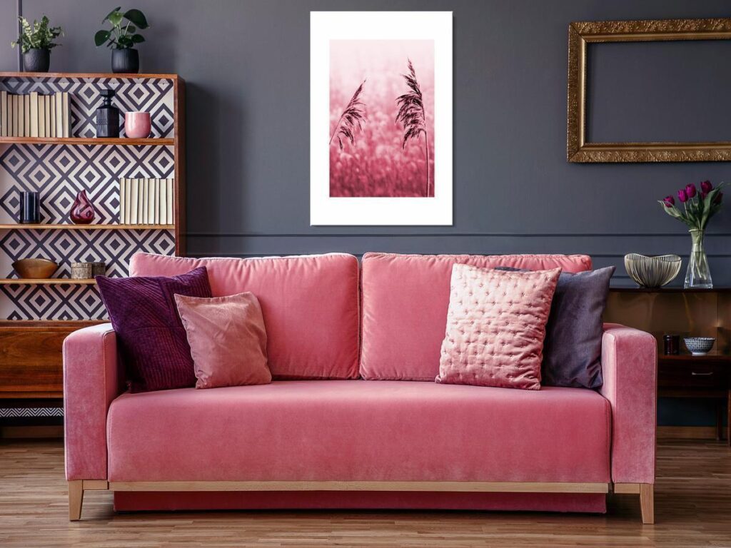 Schilderij - Ruby Stalk (1 Part) Vertical
