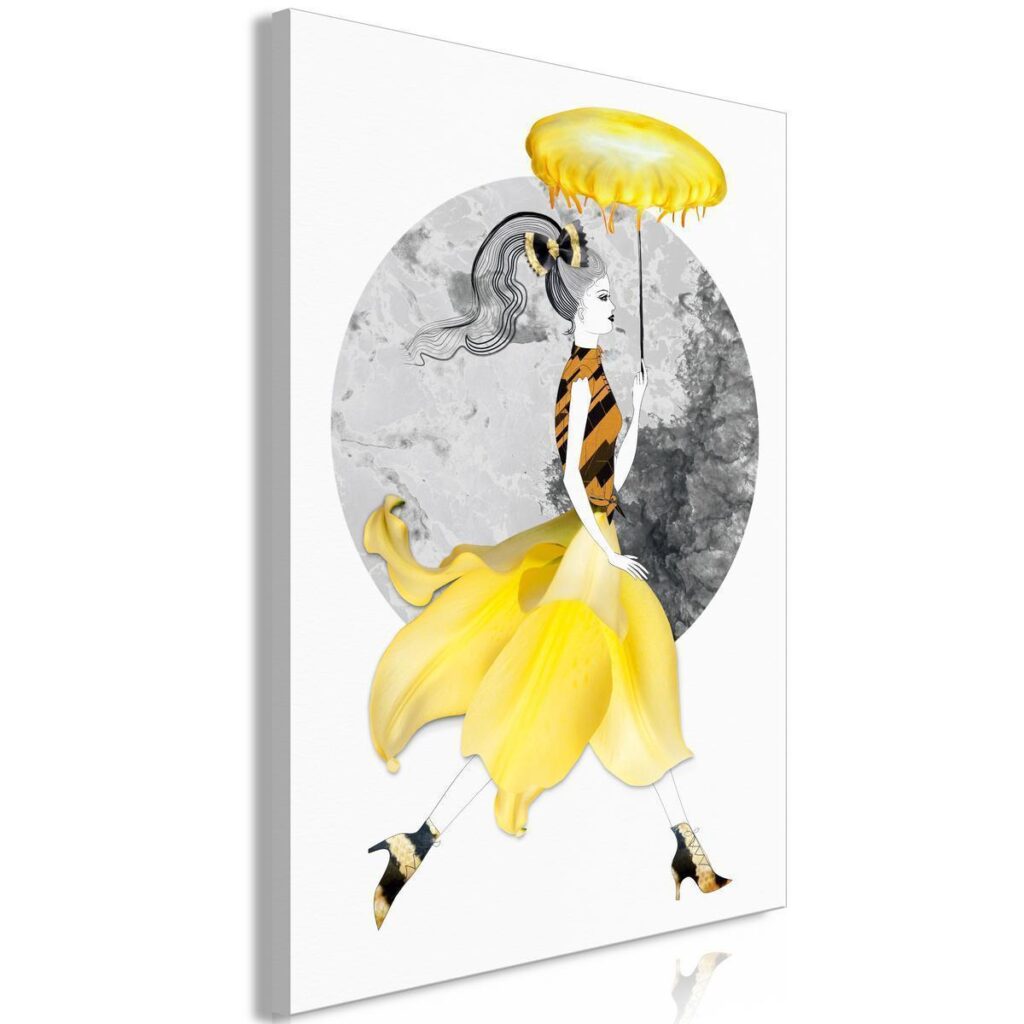Schilderij - Running Girl (1 Part) Vertical - Afbeelding 2