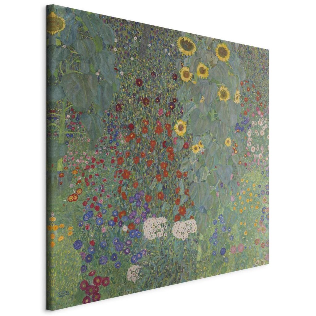 Schilderij - Rural Garden With Sunflowers - Afbeelding 2