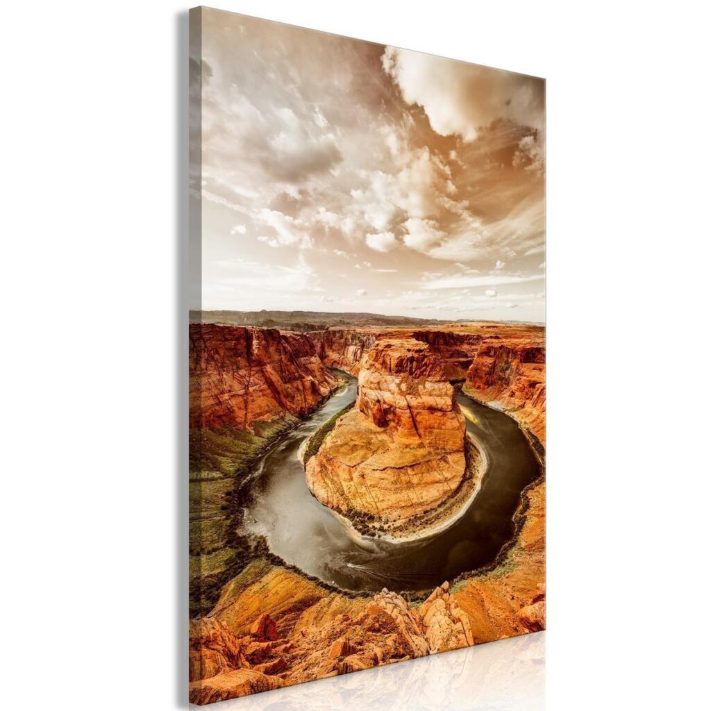 Schilderij - Rustic Landscape (1 Part) Vertical - Afbeelding 2