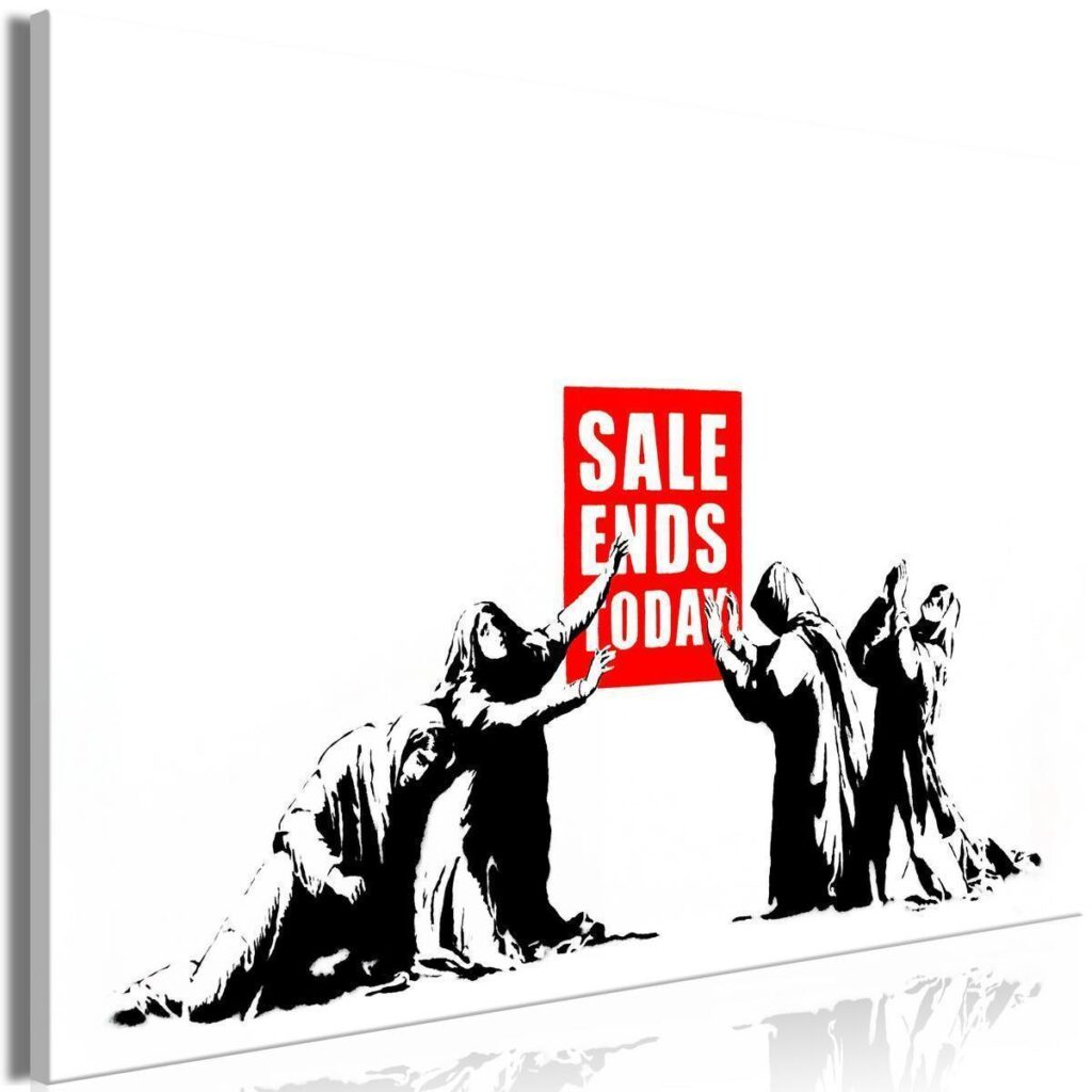 Schilderij - Sale (1 Part) Vertical