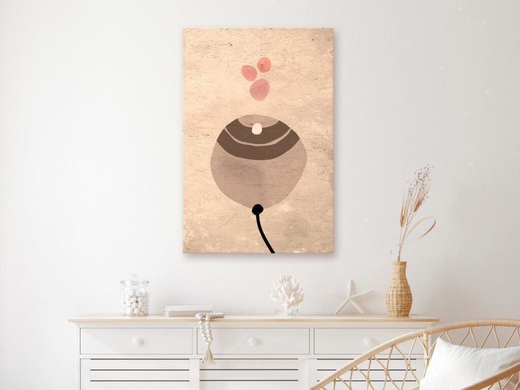Schilderij - Sand Balloon (1 Part) Vertical