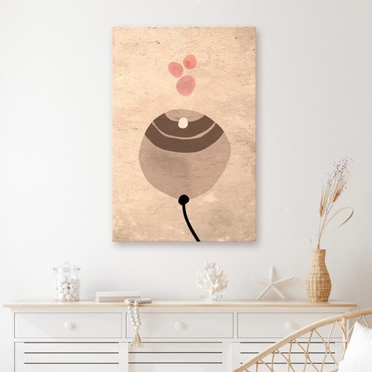 Schilderij - Sand Balloon (1 Part) Vertical
