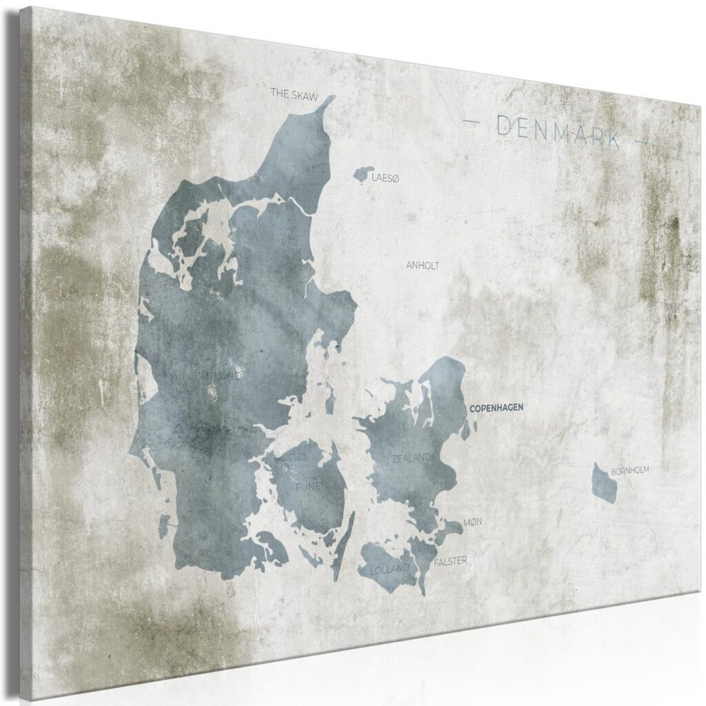 Schilderij - Scandinavian Blue (1 Part) Wide - Afbeelding 2