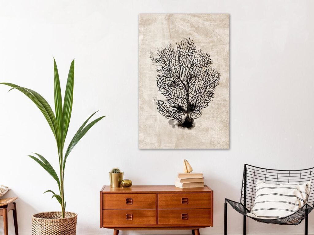 Schilderij - Sea Fan (1 Part) Vertical