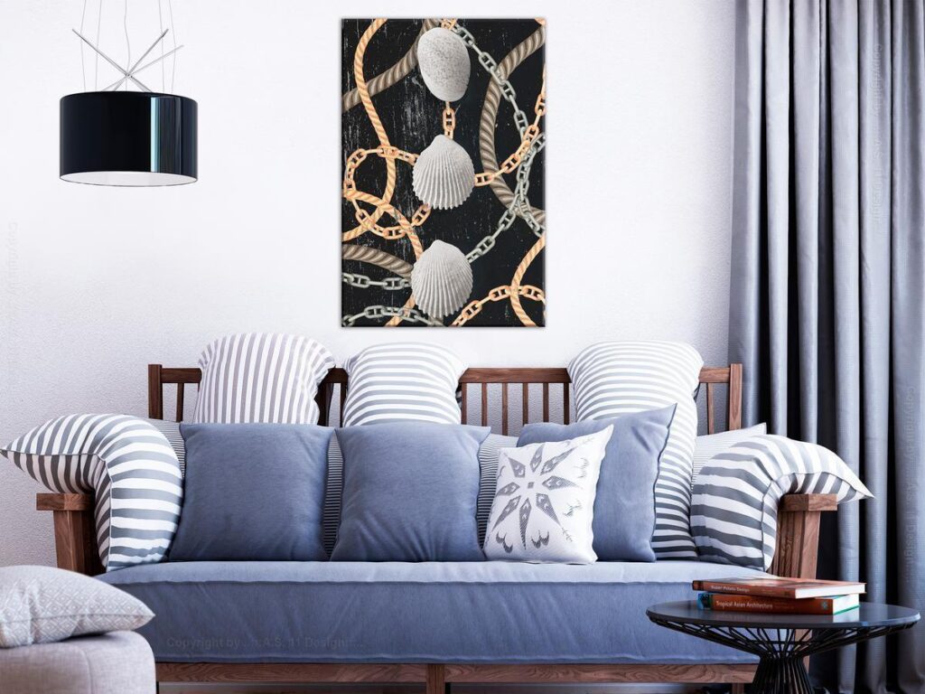 Schilderij - Sea Treasures (1 Part) Vertical