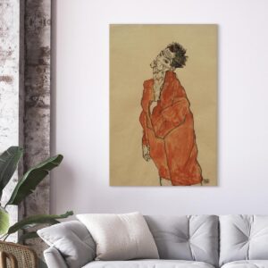 Schilderij - Self-Portrait (Man in Orange Jacket)