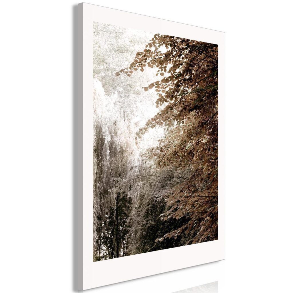 Schilderij - Sepia Park (1 Part) Vertical - Afbeelding 2