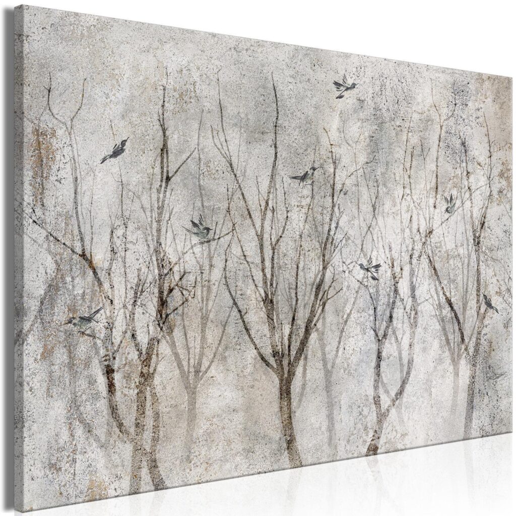 Schilderij - Singing in the Forest (1 Part) Wide