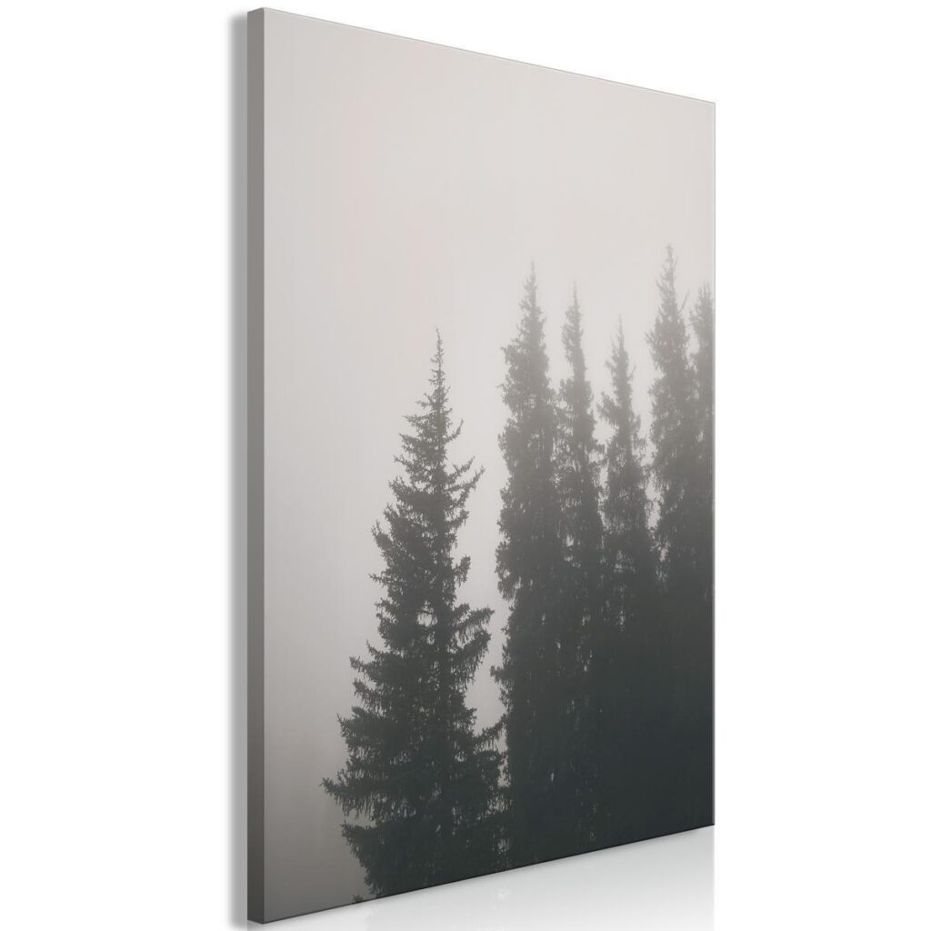 Schilderij - Smell of Forest Fog (1 Part) Vertical - Afbeelding 2