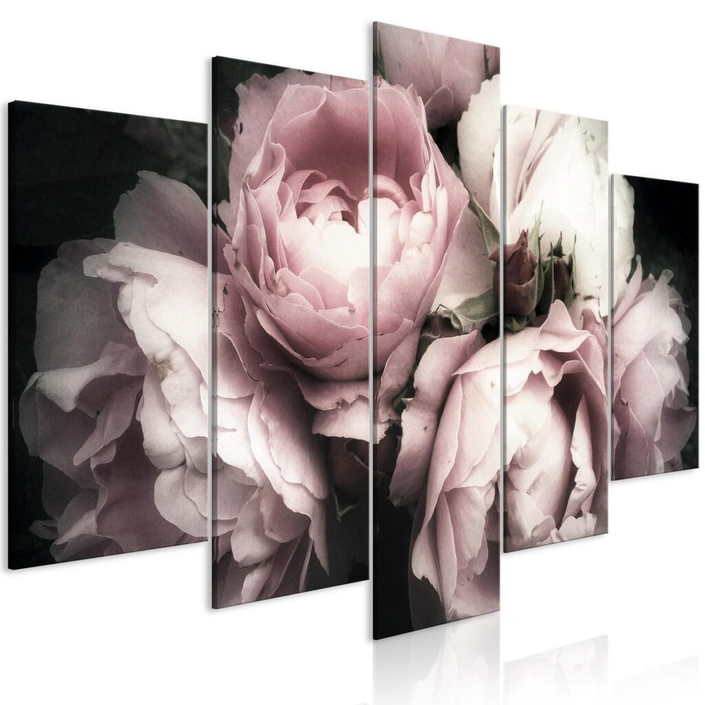 Schilderij - Smell of Rose (1 Part) Wide