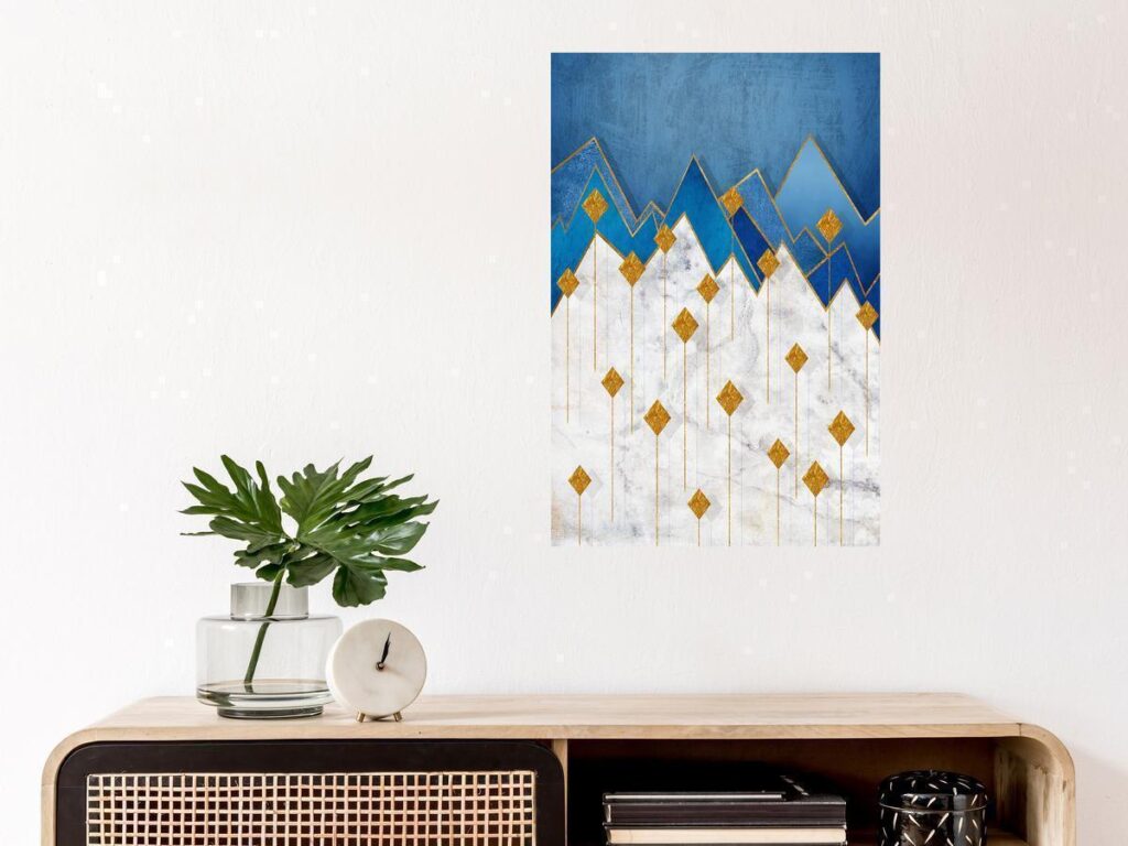 Schilderij - Snowy Land (1 Part) Vertical - Afbeelding 2