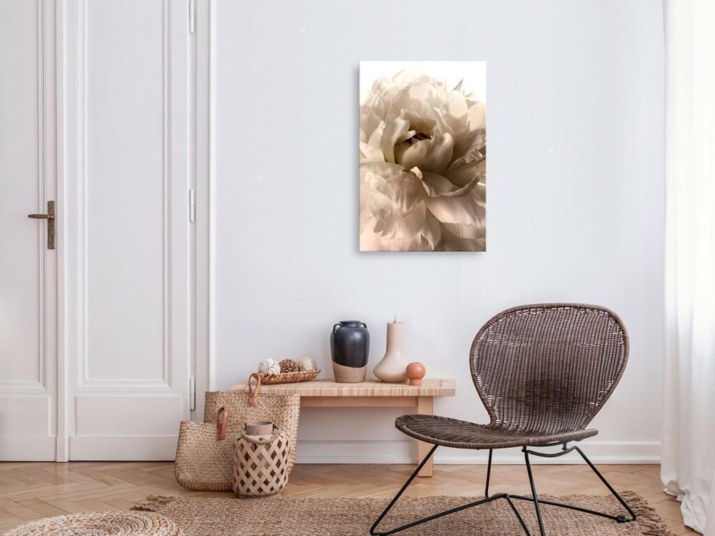 Schilderij - Soft Petals (1 Part) Vertical - Afbeelding 2