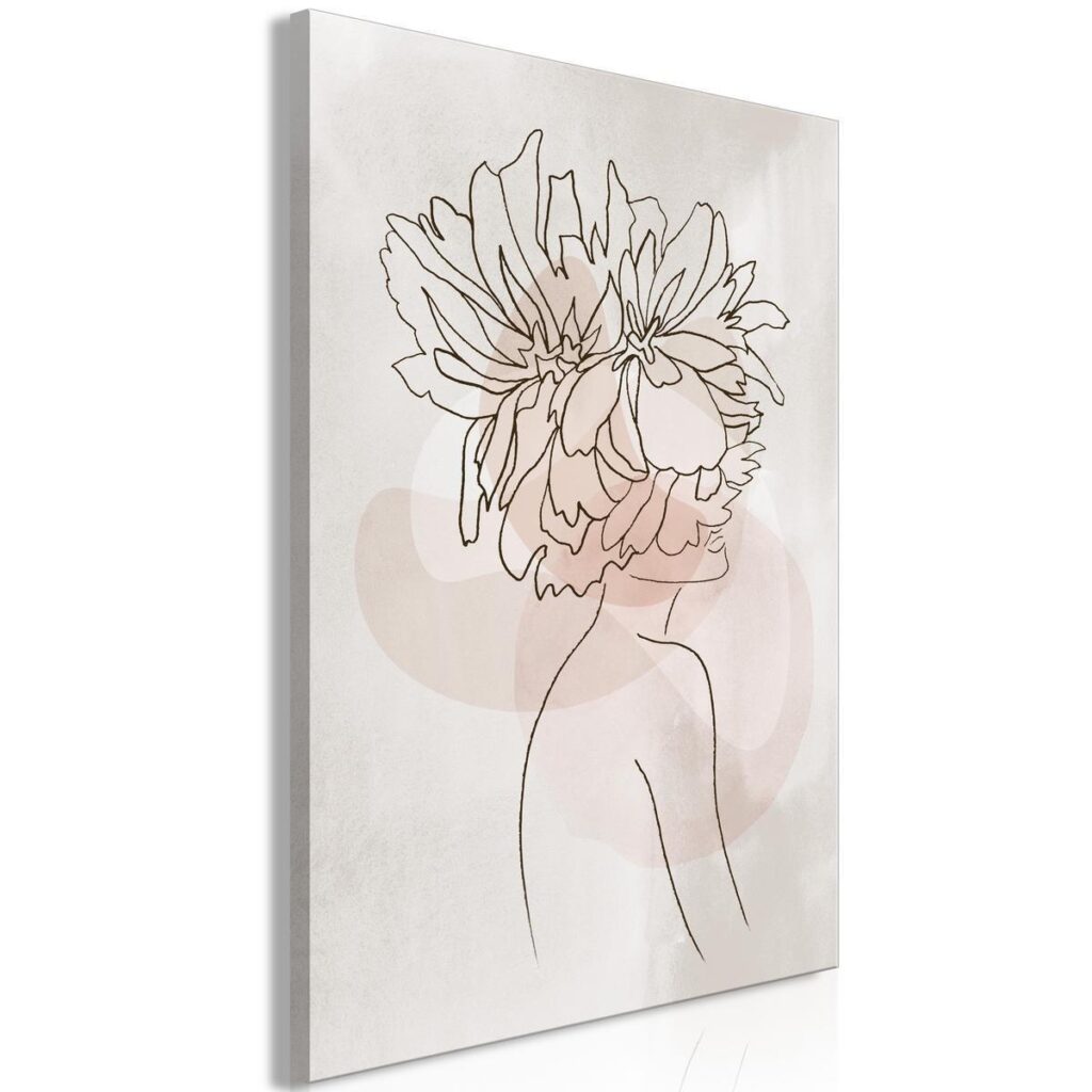 Schilderij - Sophie's Flowers (1 Part) Vertical - Afbeelding 2