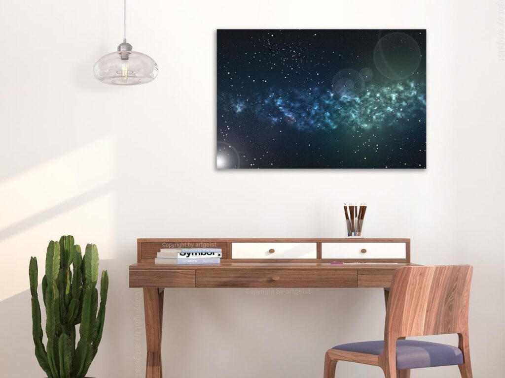 Schilderij - Space (1 Part) Wide