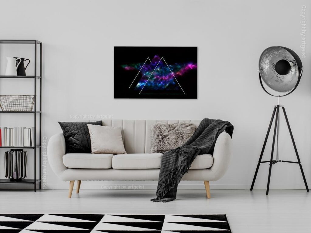Schilderij - Space Mirror (1 Part) Wide