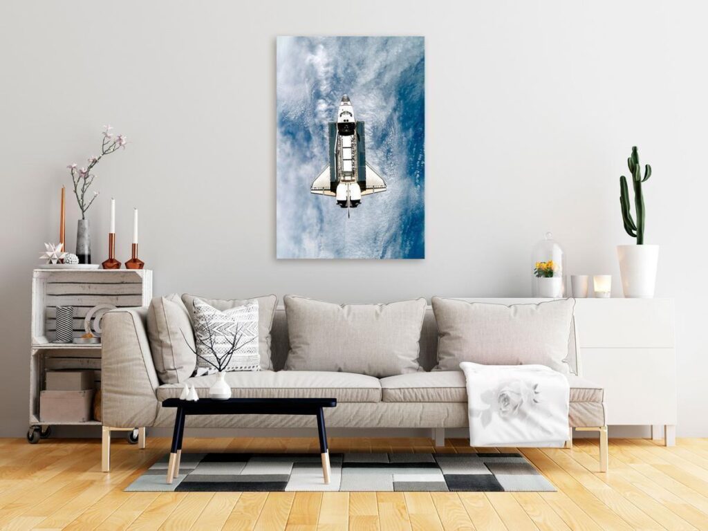 Schilderij - Space Shuttle (1 Part) Vertical
