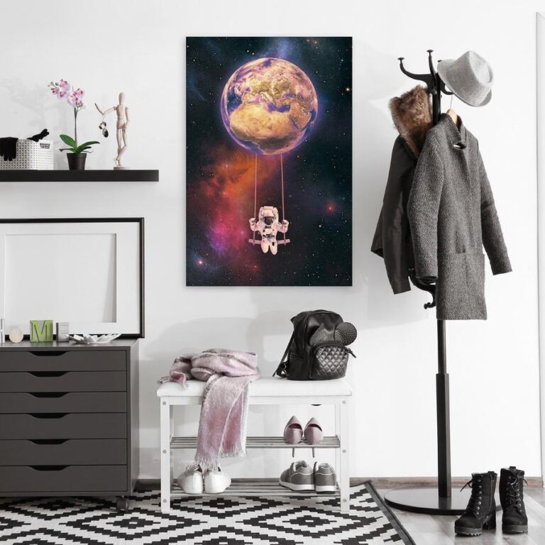 Schilderij - Space Swing (1 Part) Vertical