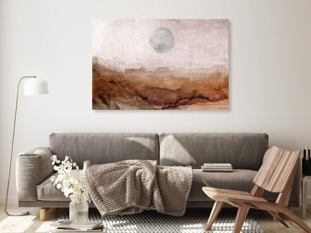 Schilderij - Space of Distant Matter (1 Part) Wide