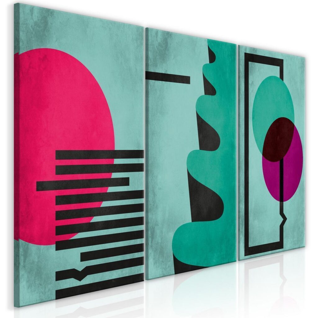 Schilderij - Space of Shapes (3 Parts) - Afbeelding 2