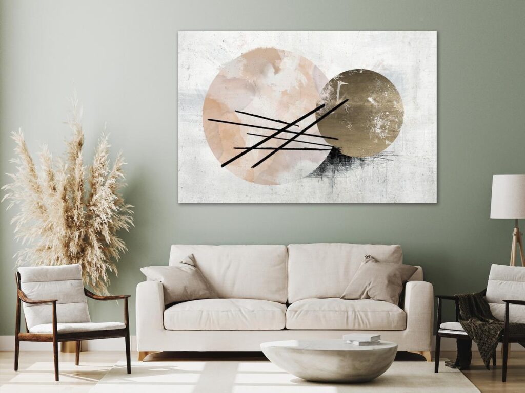 Schilderij - Spherical Composition (1 Part) Wide - Afbeelding 2
