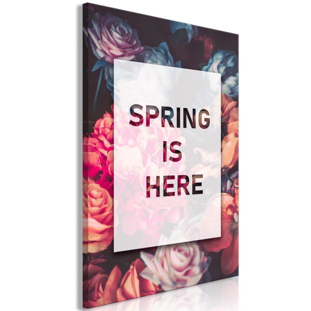 Schilderij - Spring Is Here (1 Part) Vertical - Afbeelding 2