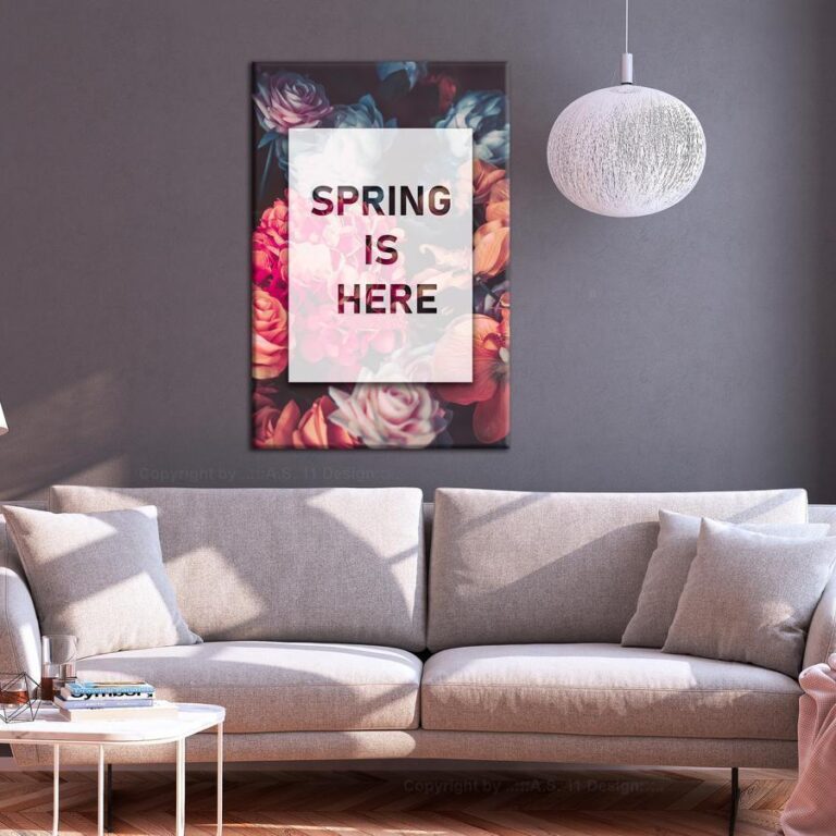 Schilderij - Spring Is Here (1 Part) Vertical