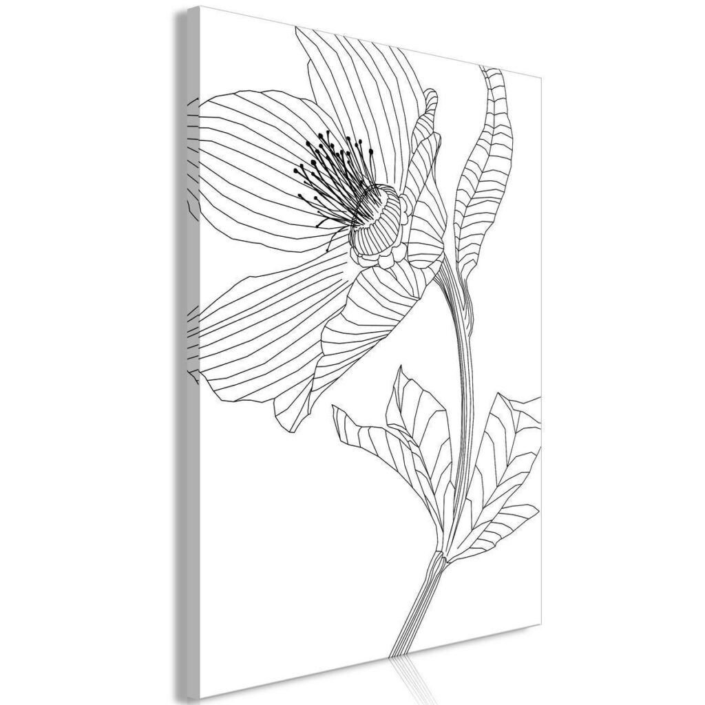Schilderij - Spring Sketch (1 Part) Vertical - Afbeelding 2