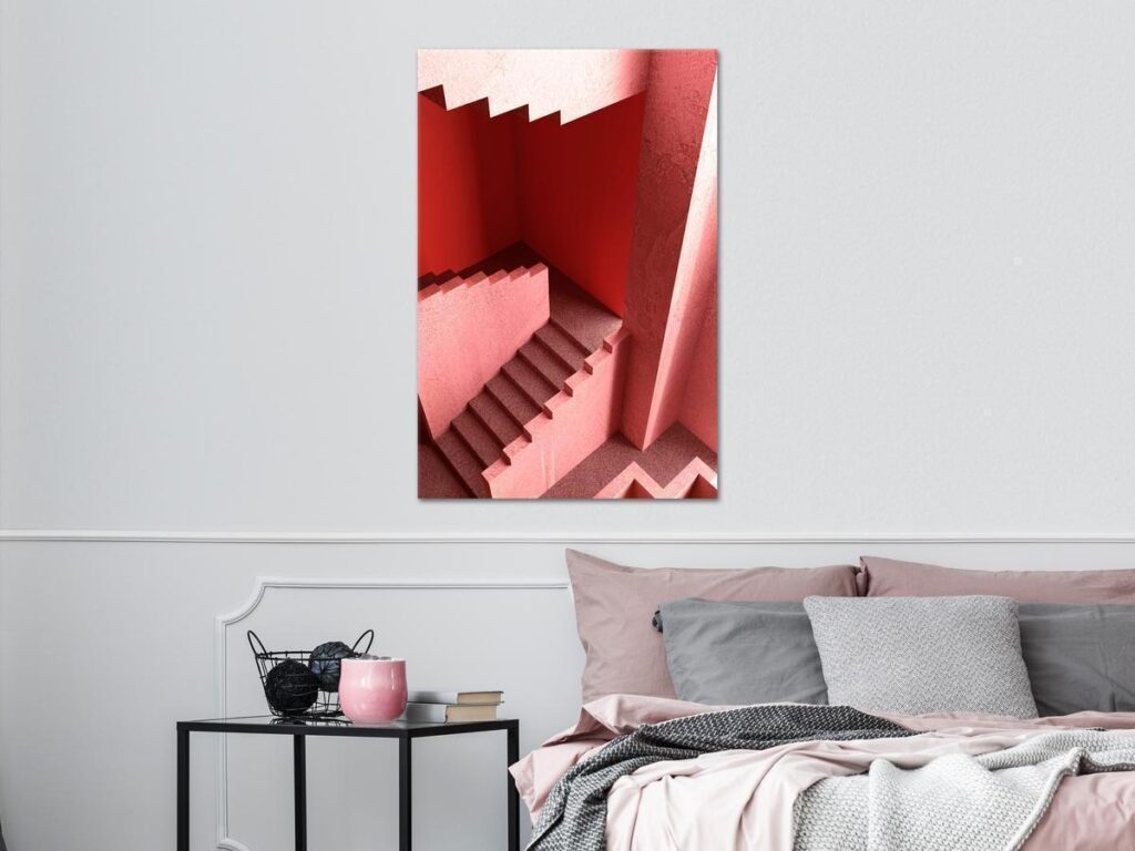 Schilderij - Stairs to Nowhere (1 Part) Vertical