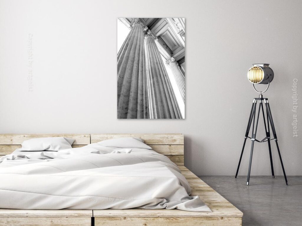 Schilderij - Stone Columns (1 Part) Vertical