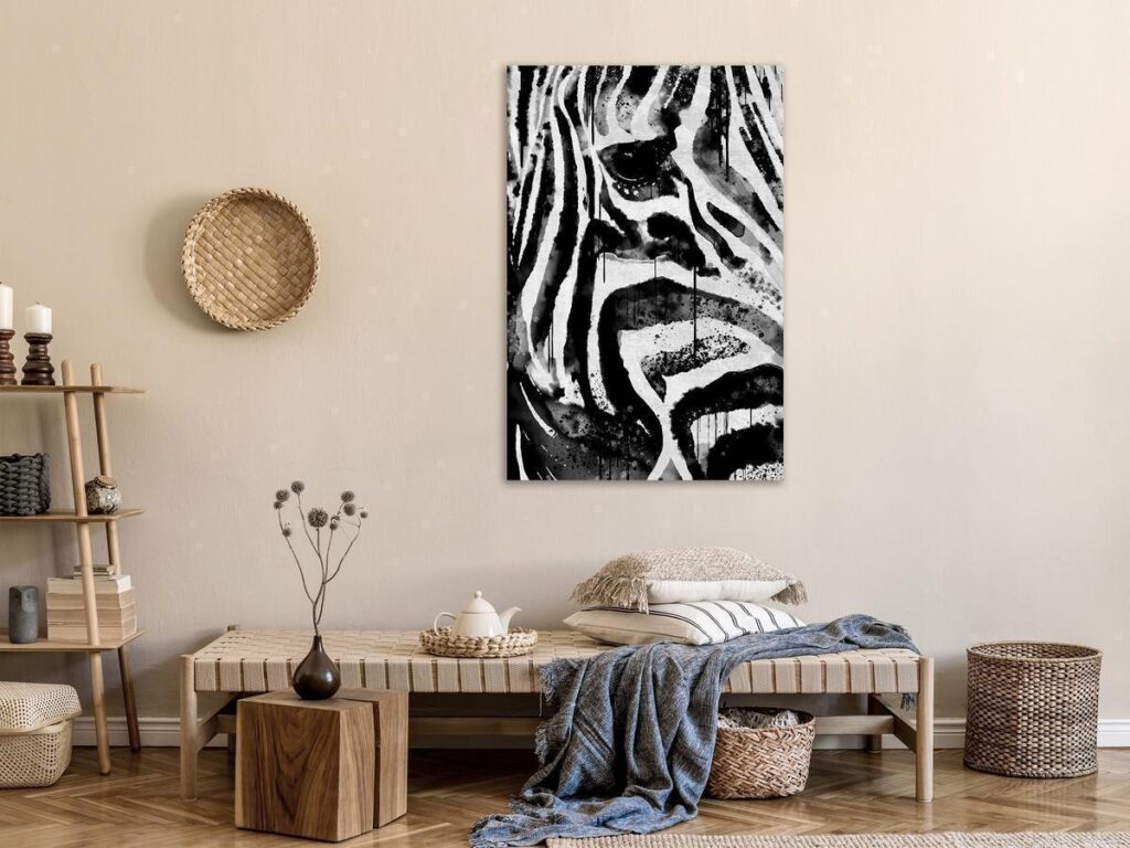 Schilderij - Striped Nature (1 Part) Vertical