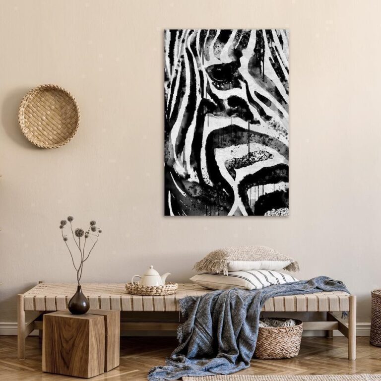 Schilderij - Striped Nature (1 Part) Vertical