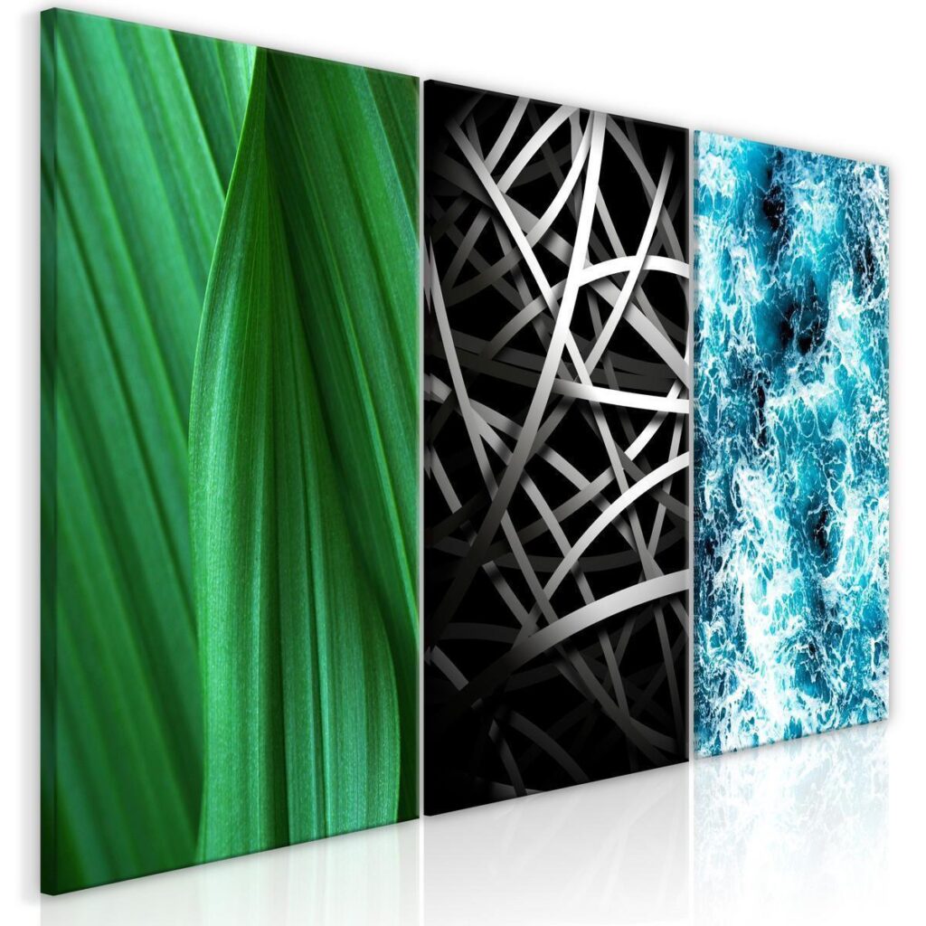 Schilderij - Structures in Nature (3 Parts) - Afbeelding 2