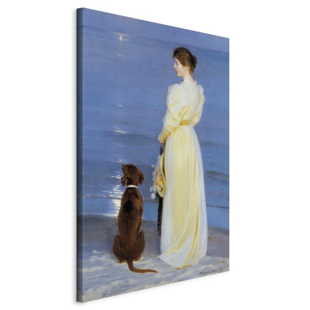 Schilderij - Summer Evening in Skagen - Afbeelding 2