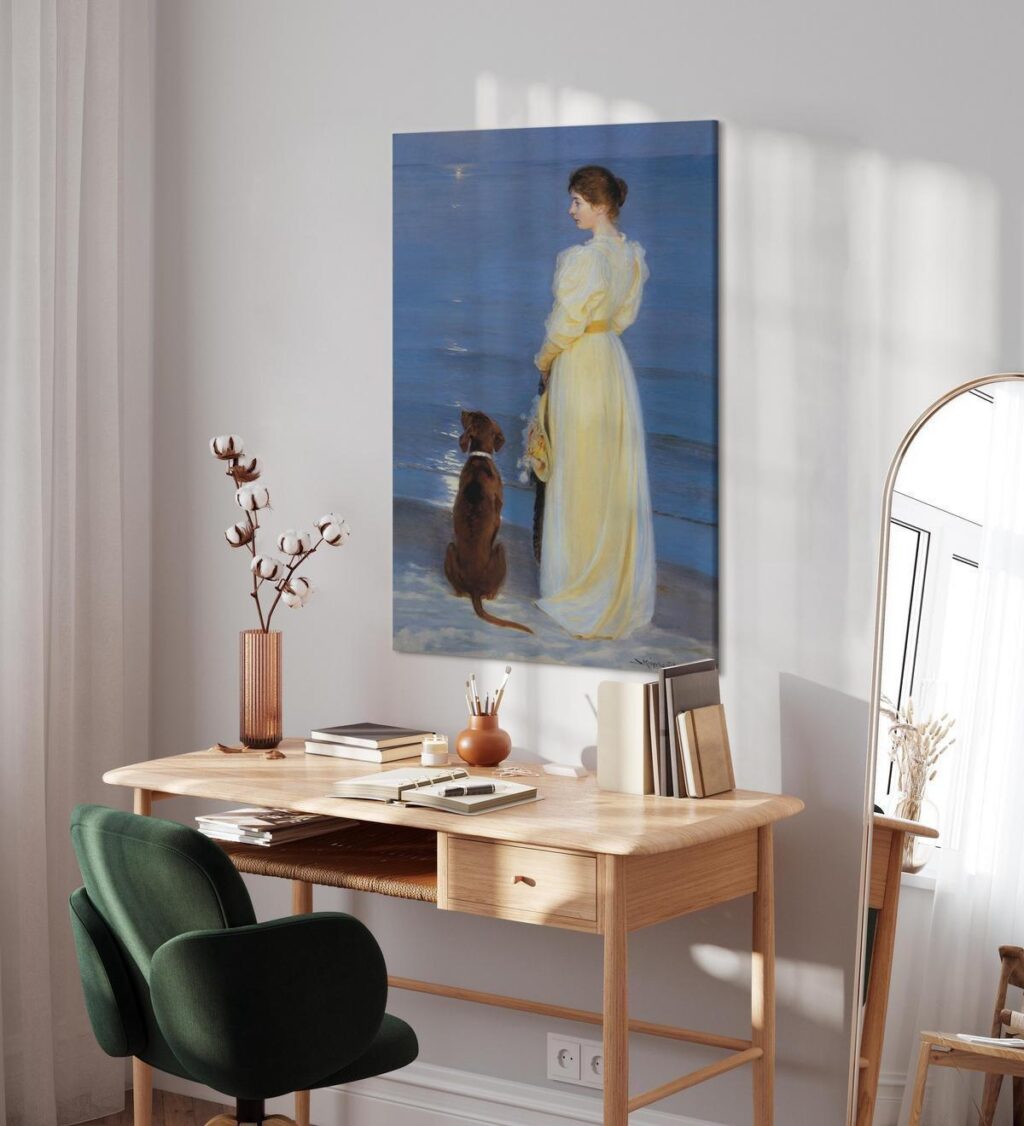 Schilderij - Summer Evening in Skagen - Afbeelding 3