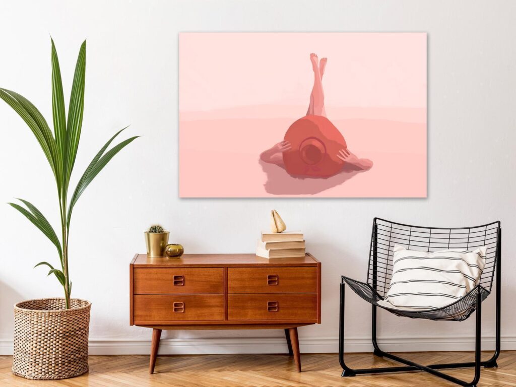 Schilderij - Sun Bath (1 Part) Wide - Afbeelding 2