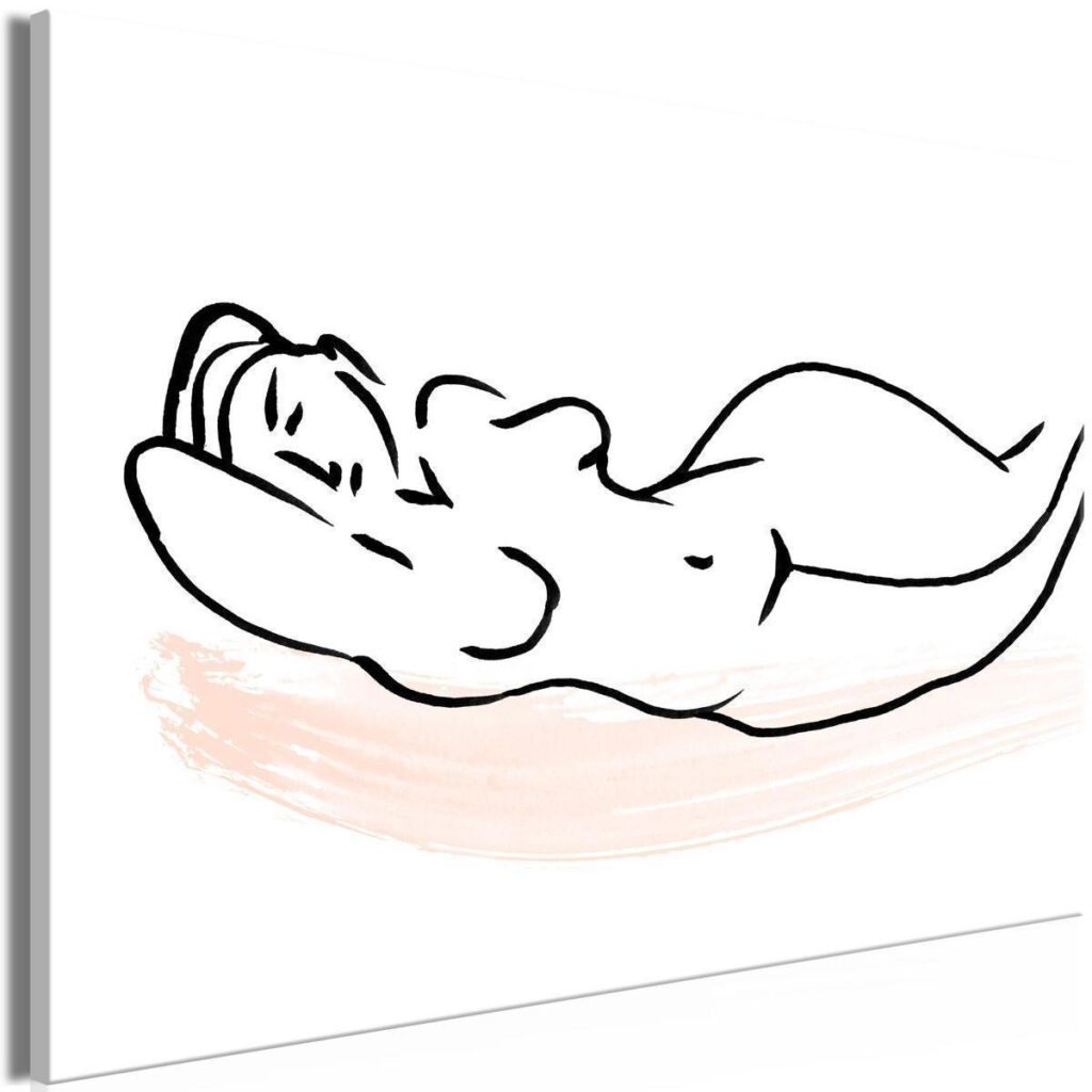 Schilderij - Sunbathing (1 Part) Wide - Afbeelding 2