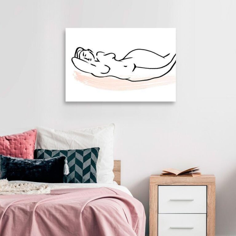 Schilderij - Sunbathing (1 Part) Wide