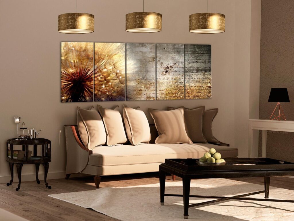 Schilderij - Sunny Dandelion - Afbeelding 2