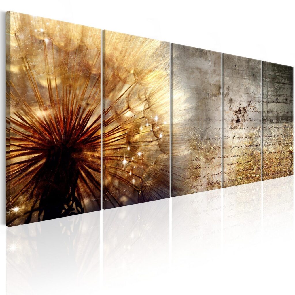 Schilderij - Sunny Dandelion