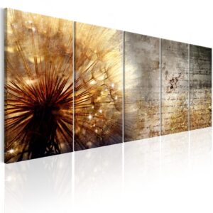 Schilderij - Sunny Dandelion