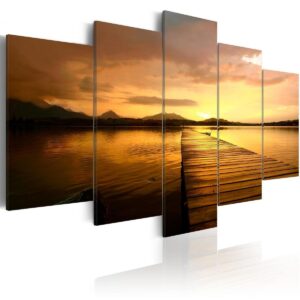 Schilderij - Sunset Island