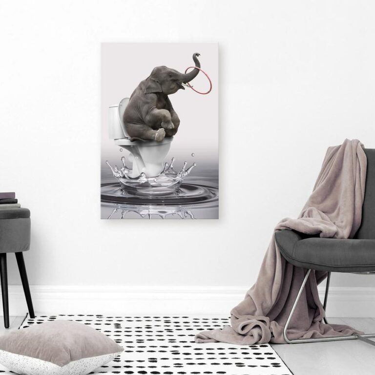 Schilderij - Surfing (1 Part) Vertical