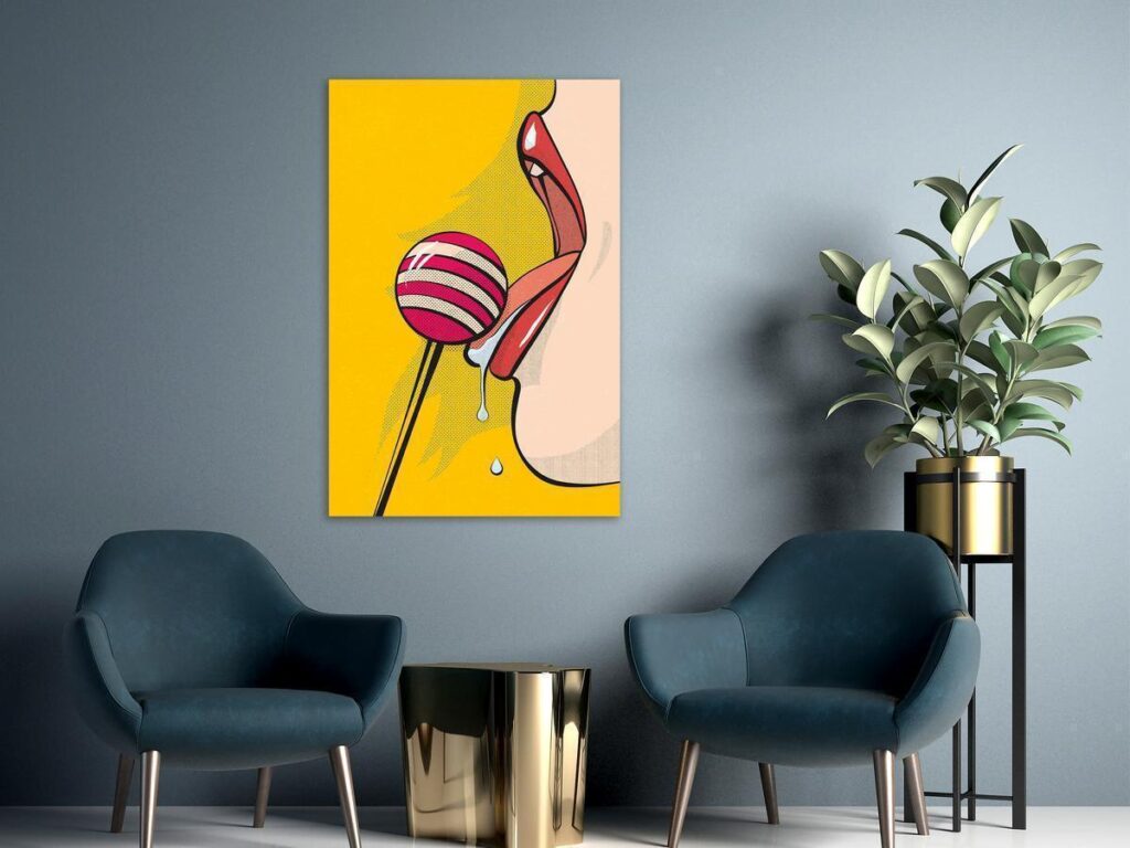 Schilderij - Sweet Lollipop (1 Part) Vertical
