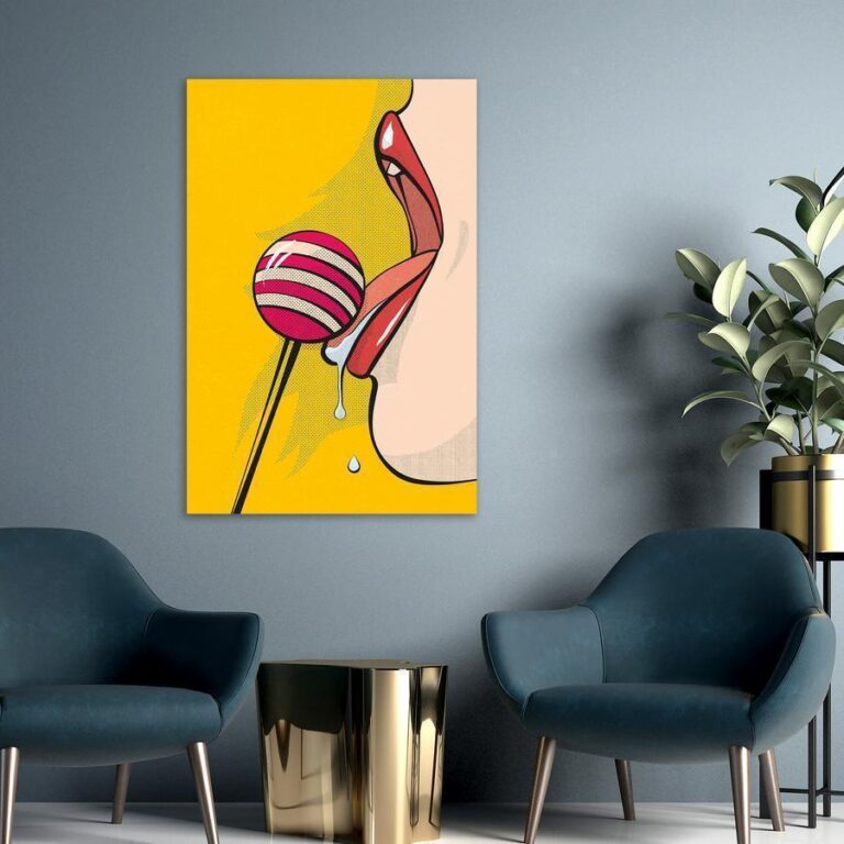 Schilderij - Sweet Lollipop (1 Part) Vertical